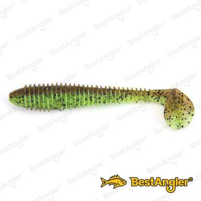 Keitech FAT Swing Impact 3.8" Green Pumpkin Chartreuse