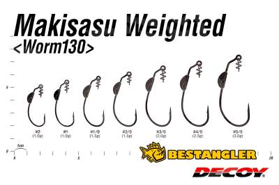 DECOY Worm 130 Makisasu Weighted #1 - 829080