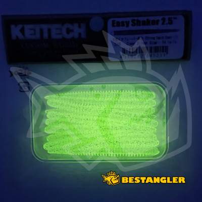 Keitech Easy Shaker 2.5" Clear Silver Glow - #370 - GLOW