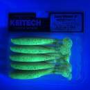 Keitech Easy Shiner 3" Motoroil / Chartreuse - CT#14 - UV