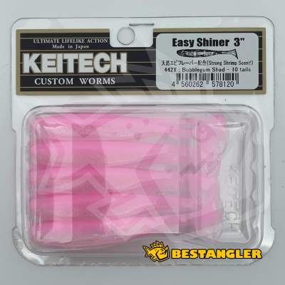 Keitech Easy Shiner 3" Bubblegum Shad - #442