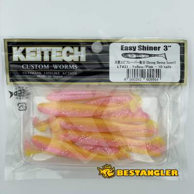 Keitech Easy Shiner 3" Yellow / Pink - LT#31
