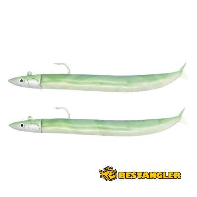 Fiiish Crazy Sand Eel n°1 100 mm Double Combo Offshore - 10g - Pearl Green